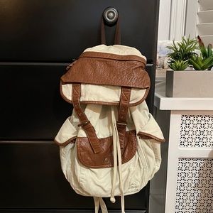 Mint Green w/ Brown Leather Trim